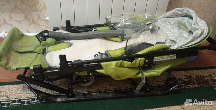 Детские санки коляска ника