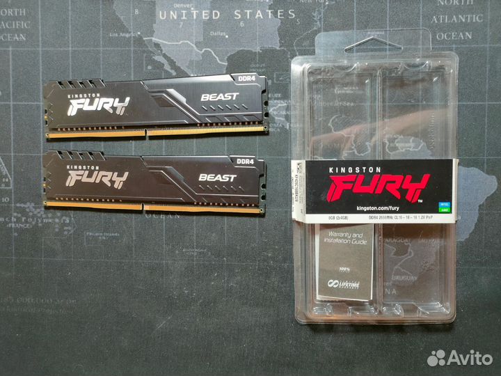 Оперативная память kingston fury 4gb x2
