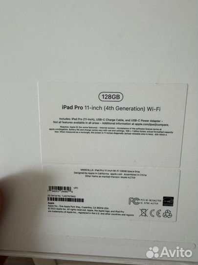iPad Pro 11 4 поколение 128 gb wifi