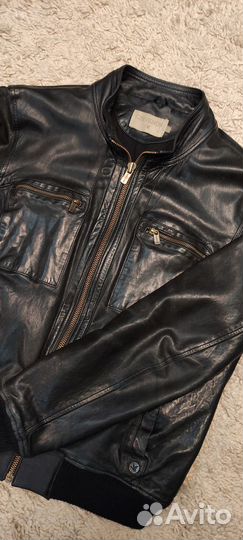 Мужская кожаная куртка Chevignon