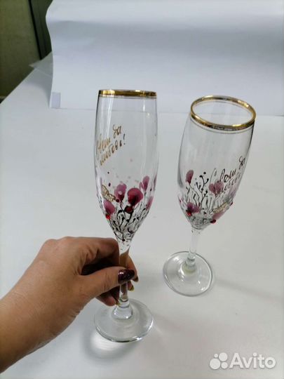 Свадебные бокалы 2шт