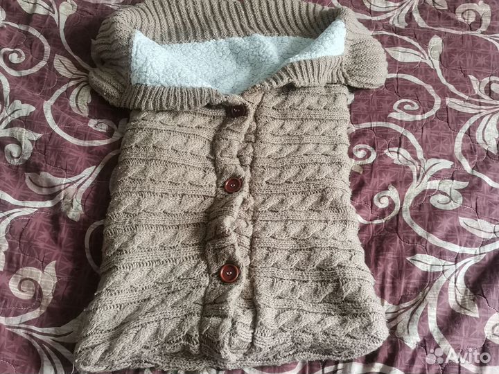 Зимний конверт в коляску