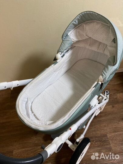 Коляска 2 в 1 indigo эко кожа