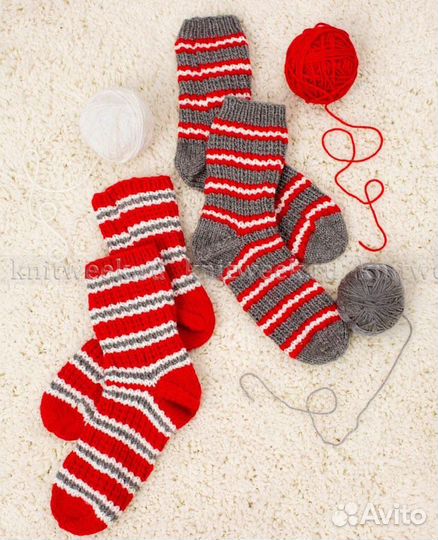 Вязанные носки ручной работы