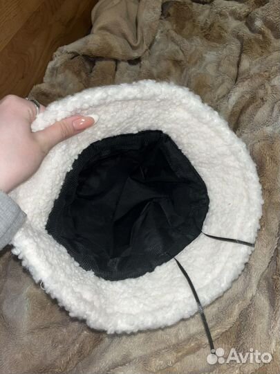 Панама белая с надписью