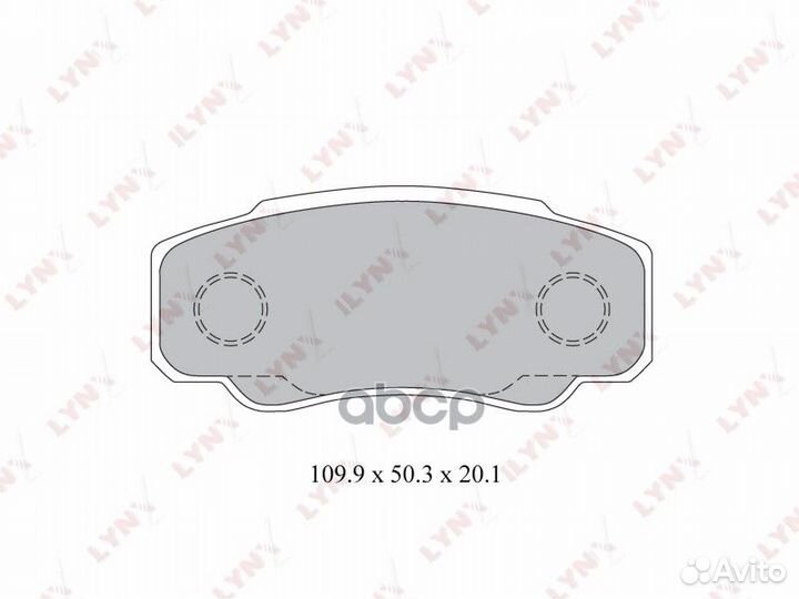 Колодки тормозные дисковые зад BD2217 lynxauto