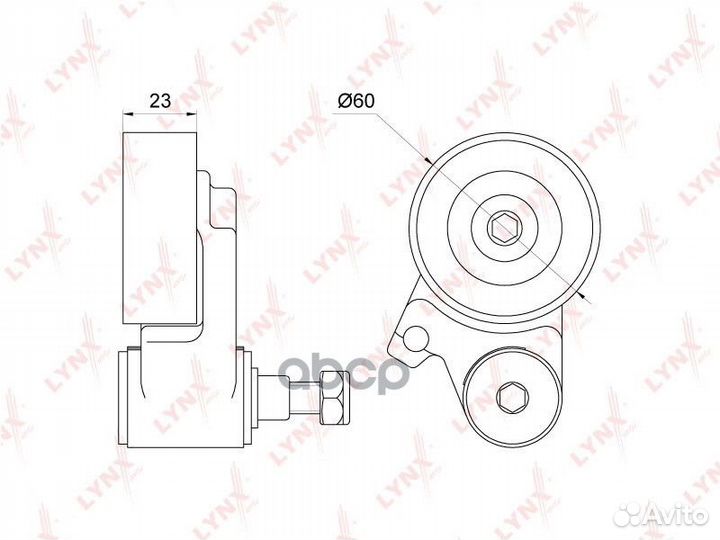 Натяжитель ремня грм PT1038 lynxauto