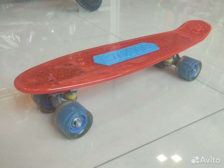 Скейтборд Skate с блютуз колонкой Красный