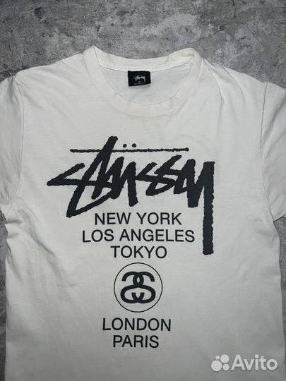 Футболка Stussy Белая Оригинал