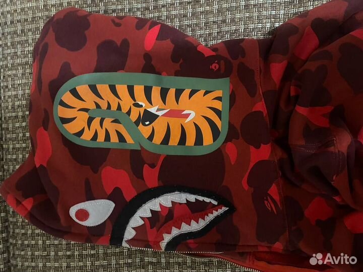 Зип худи bape shark