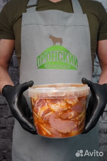 Шашлык маринованный из свинины, курицы