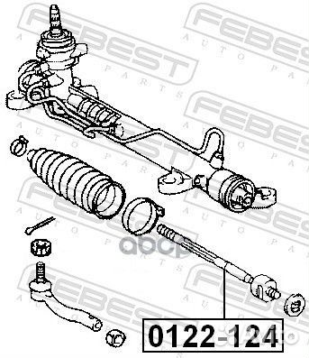 Тяга рулевая Toyota Corolla CE121 00-07 0122124