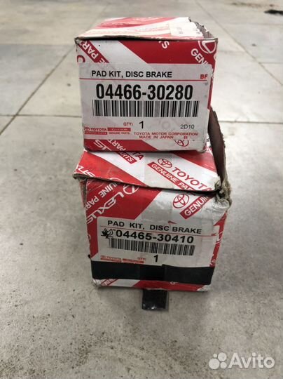 Колодки лексус/тойота комплект