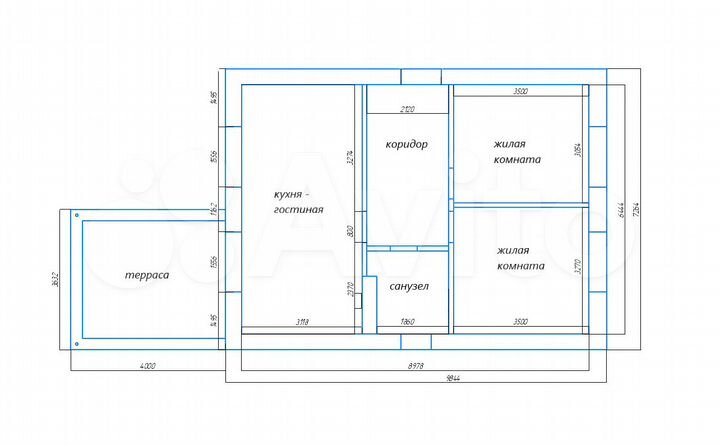Дом 72 м² на участке 6 сот.