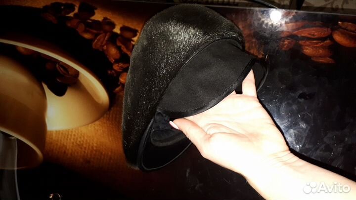 Меховая мужская кепка (нерпа)