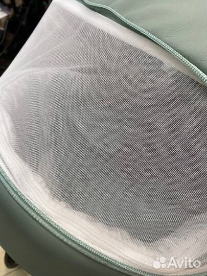 Коляска porto 2в1 (Indigo)(шалфей кожа+шалфей лён)