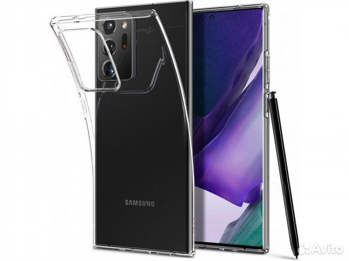 Чехол-Накладка на Samsung Note 20 Ultra прозрачная