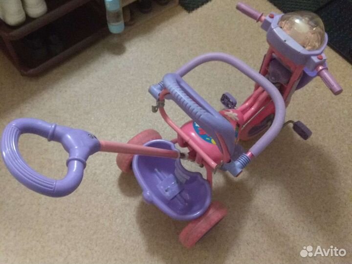 Велосипед детский с ручкой