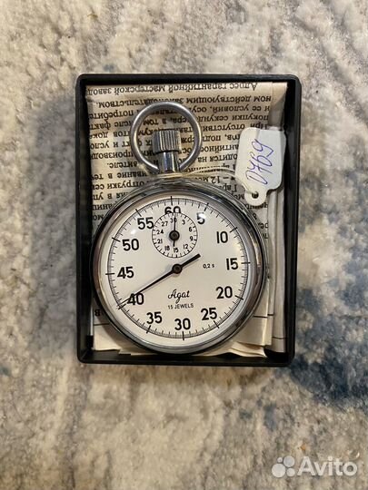 Секундомер механический agat 15 jewels