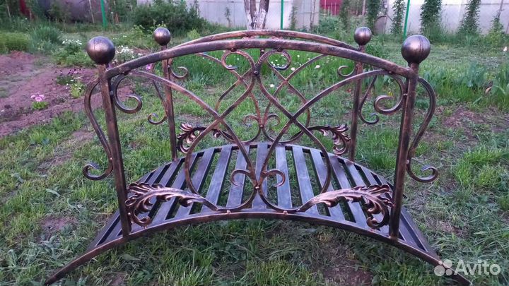 Кованный мостик для сада /украшение дачи