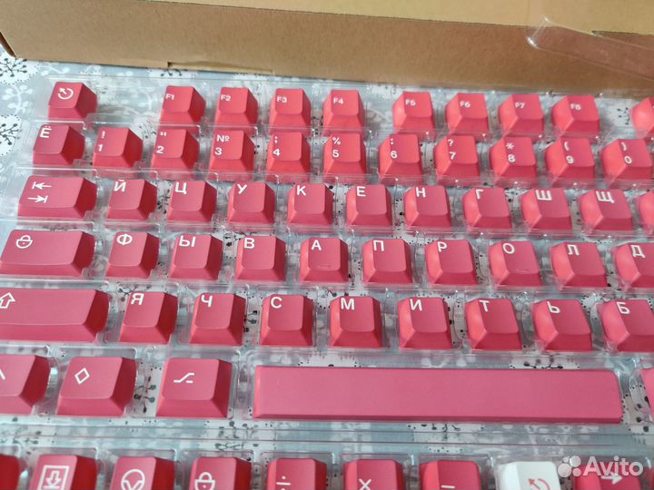 Кейкапы H&C Cyrillic Red