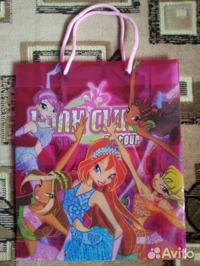 Пакет новый, пластиковый бренд Винкс