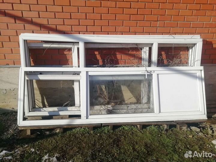 Пластиковые окна и двери бу