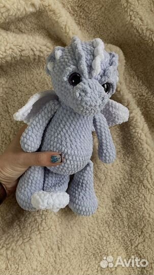 Игрушка дракон вязаный