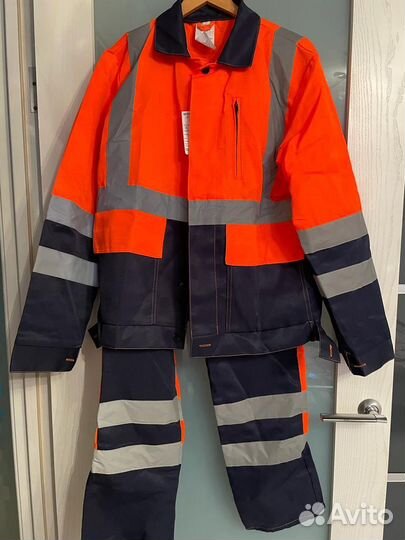 Костюм рабочий мужской сигнальный