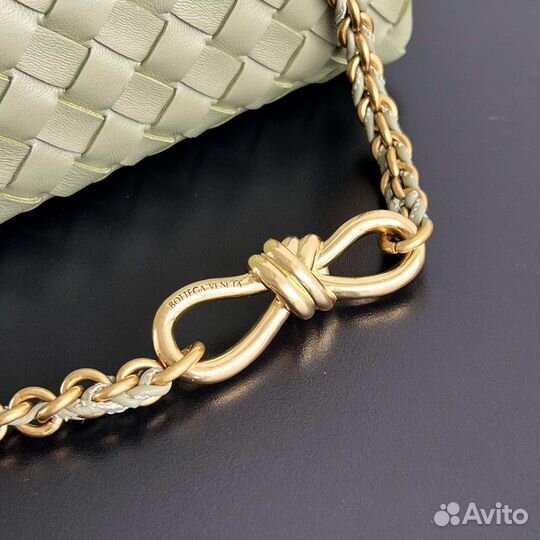 Сумка bottega veneta andiamo 25 фисташка