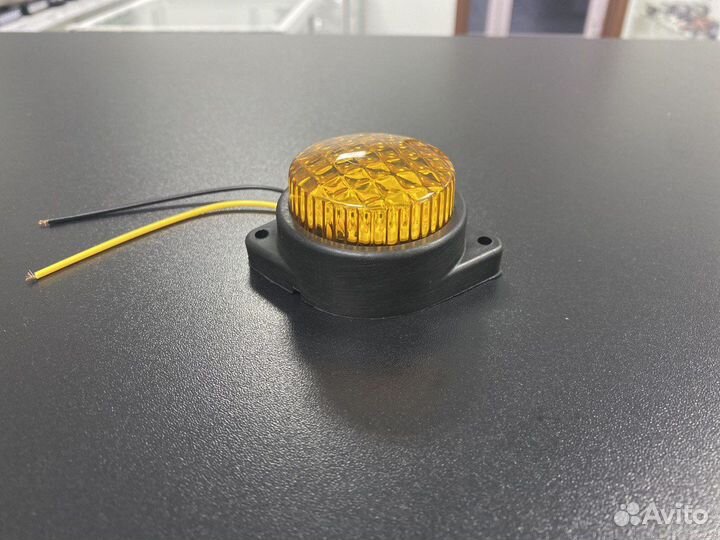 Светодиодный габарит круглый мигающий 24В