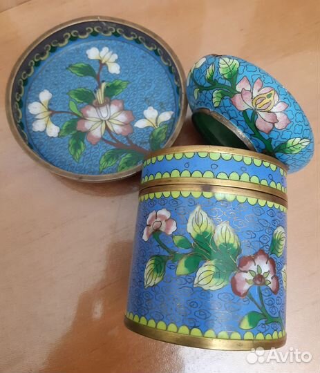 Клуазоне голубое