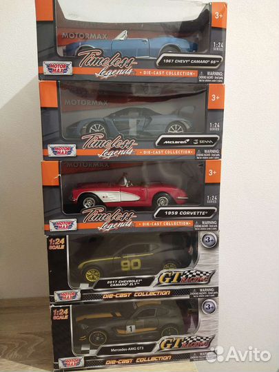 Модель 1:24, новые, Maisto и MotorMax