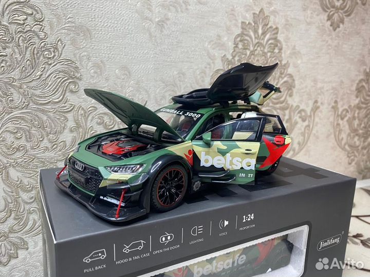 Машинка Ауди Рс 6 в Обвесе / В упаковке