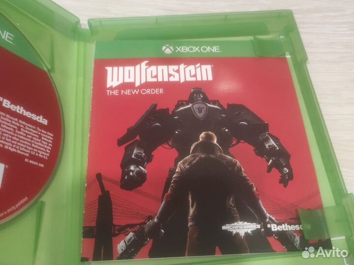 Диск с игрой wolfenstein the new order наXbox One