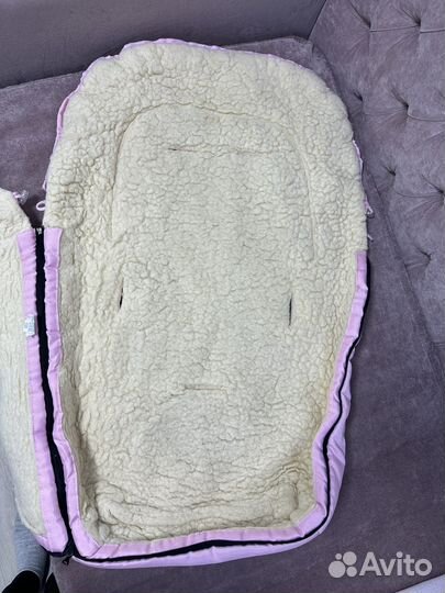 Конверт из овчины в коляску