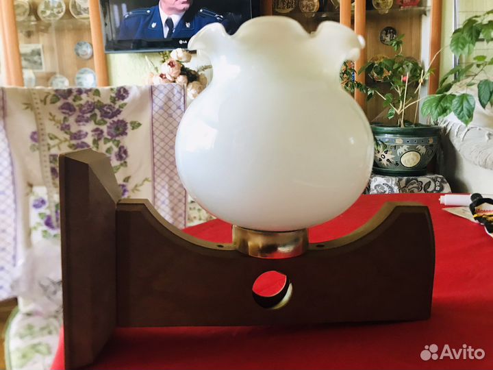 Бра СССР под дерево и плафон