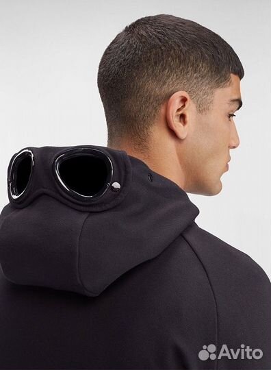 C.P. Company Худи diagonal raised goggle, идеально