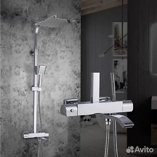 Душевая стойка с термостатом Gappo G2407-40