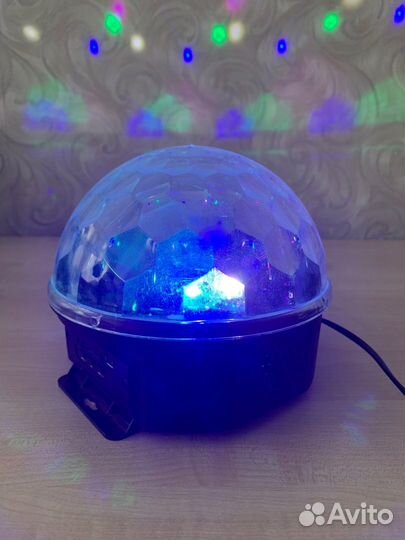 Новогодний музыкальный светодиодный диско-шар