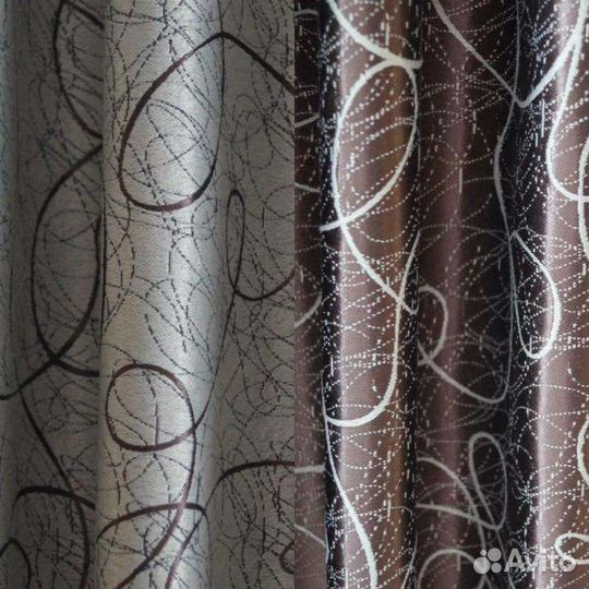Шторы готовые, блэкаут паутинка