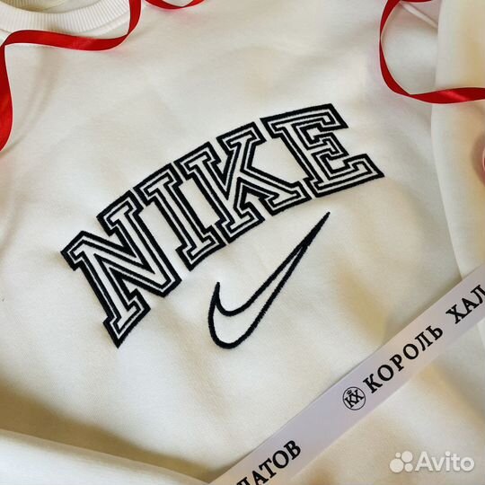 Свитшот/худи nike найк с вышивкой на заказ