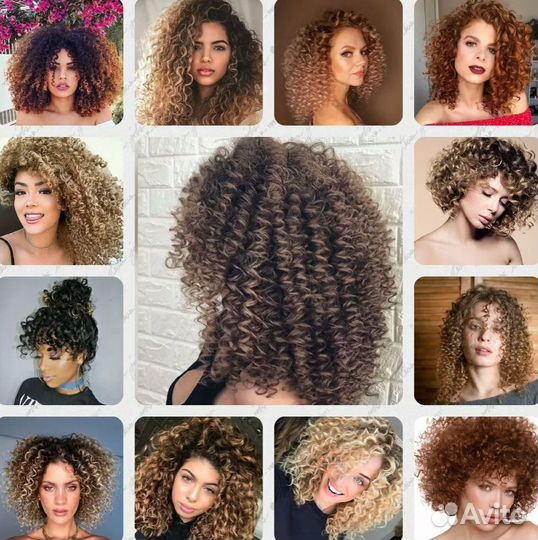 Укладка Афрокудри Локоны Волны