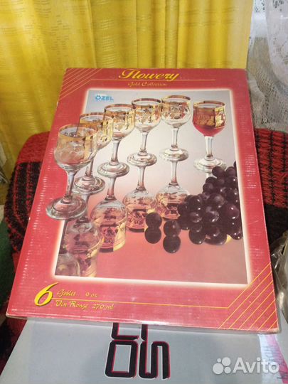 Бокалы для вина новые