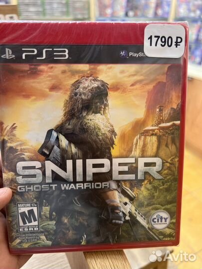 Sniper: Ghost Warrior диск для PS3 новый