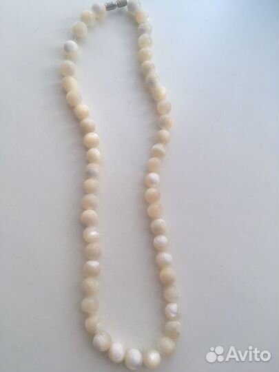 Бусы перламутр