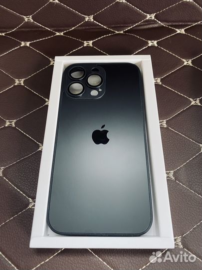 Чехол для iPhone 13/14 pro max матовое стекло