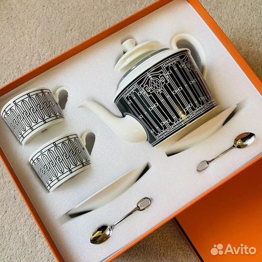 Сервиз чайный Hermes H-Deco набор на 2 персоны