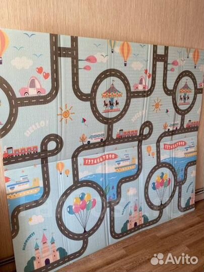 Складной детский коврик 200/180/1,5