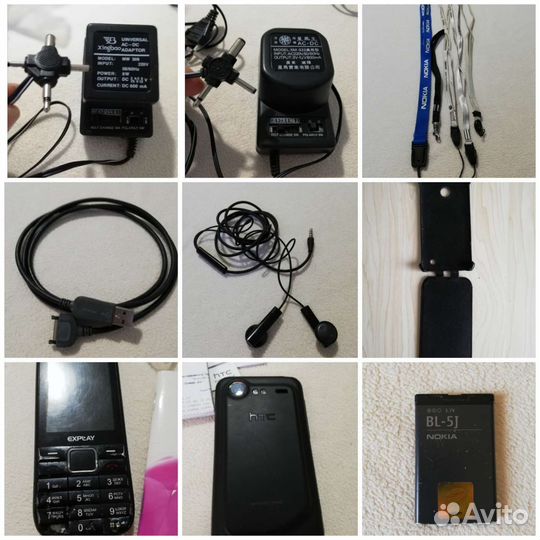 Зарядки, переходники, наушники, батареи, адаптеры